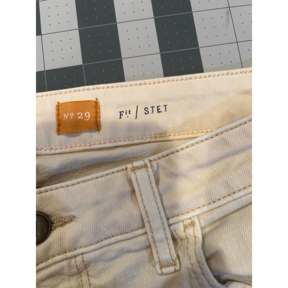 Pilcro and the Letterpress cream colored slim jeans, size 29 - Picture 5 of 7